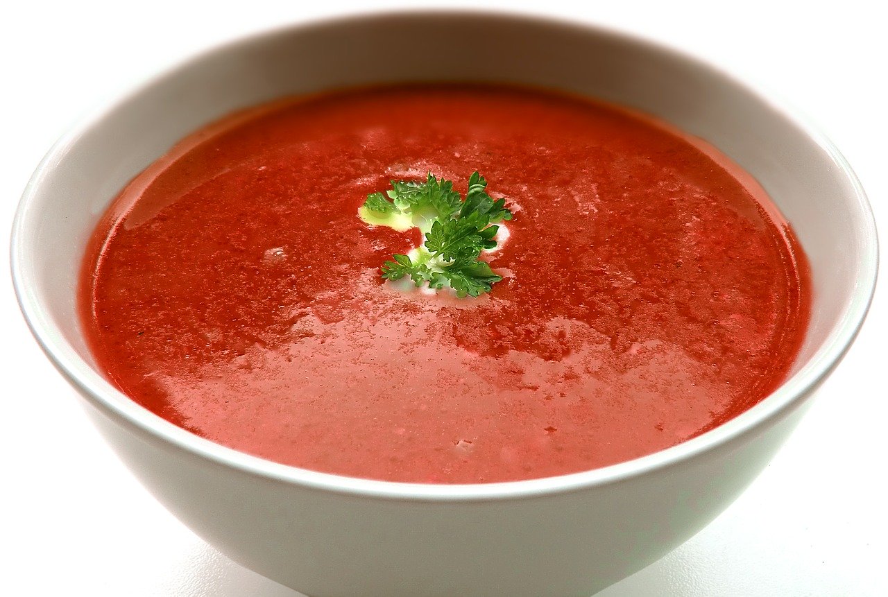 paradaková zdravá polievka s mascarpone
